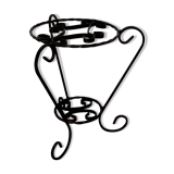 Wrought iron plant holder