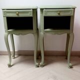 Pair of antique bedside tables