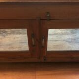 Furniture showcase wood and glass