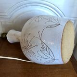 Vintage enamelled ceramic lamp base