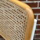 Chaise Cesca modèle b32 en blanc et bois par Marcel Breuer