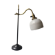 Old with opaline gooseneck desk lamp