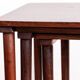 Three Danish nesting tables in rosewood by Mobelintersia 1960.