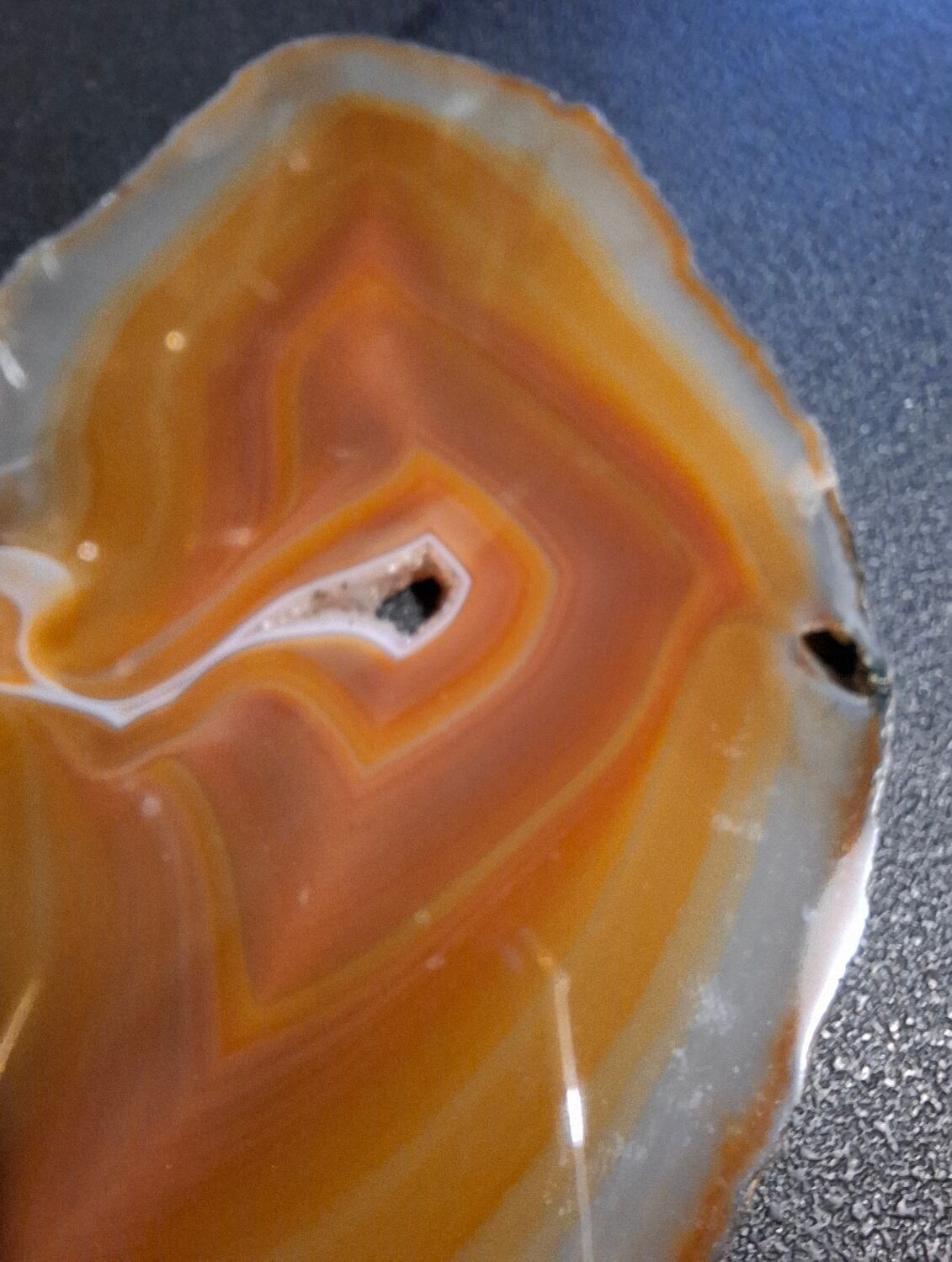 Coaster, slice of agate