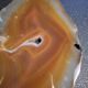 Dessous de bouteille, tranche d'agate