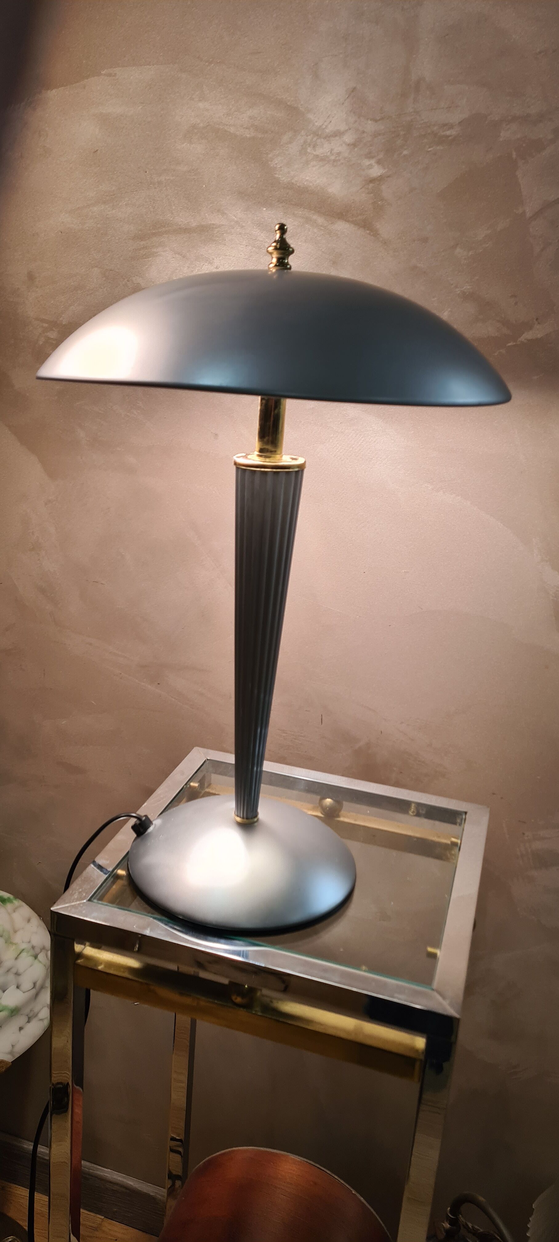 Mushroom lamp touch lamp grey