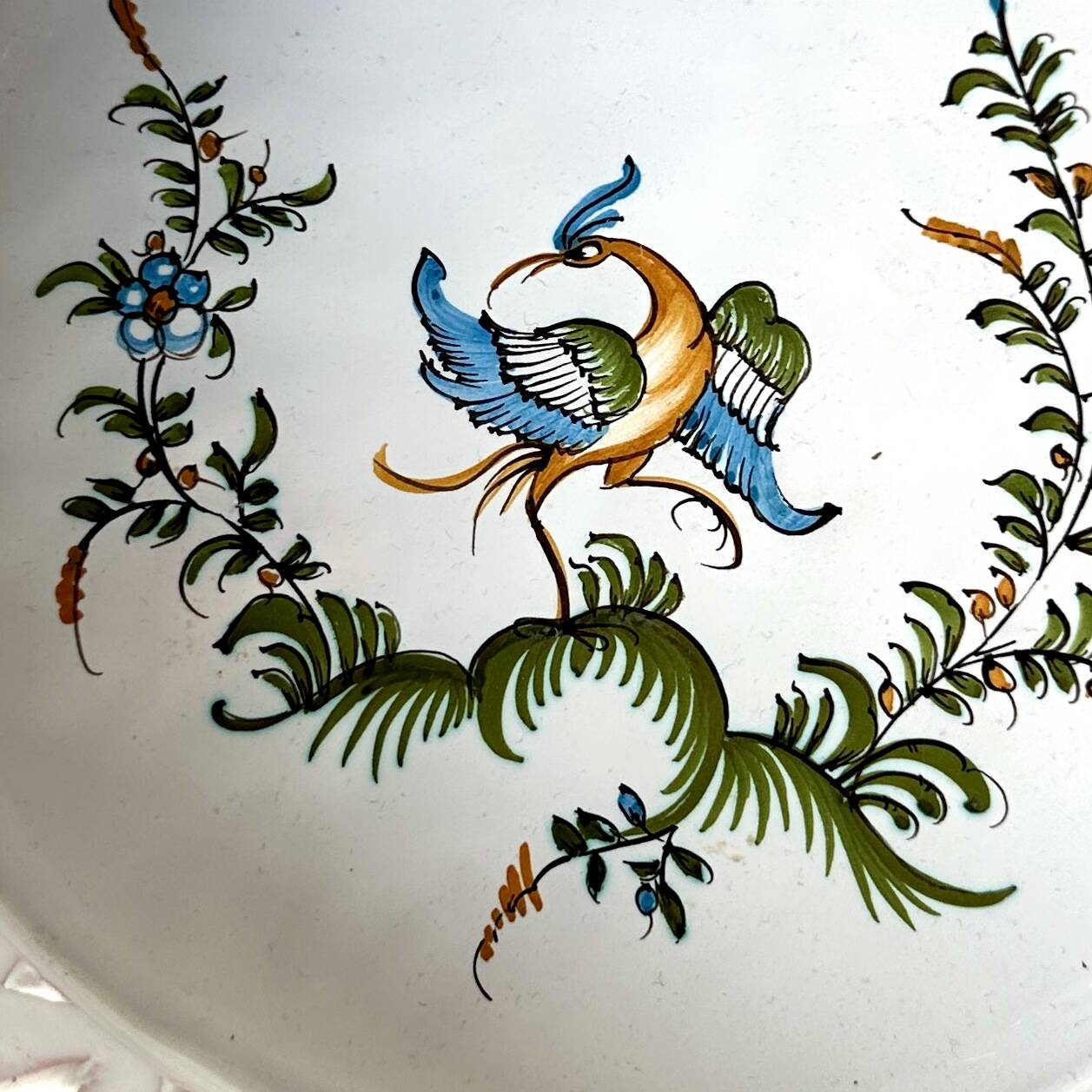 Lallier earthenware salad bowl in Moustiers