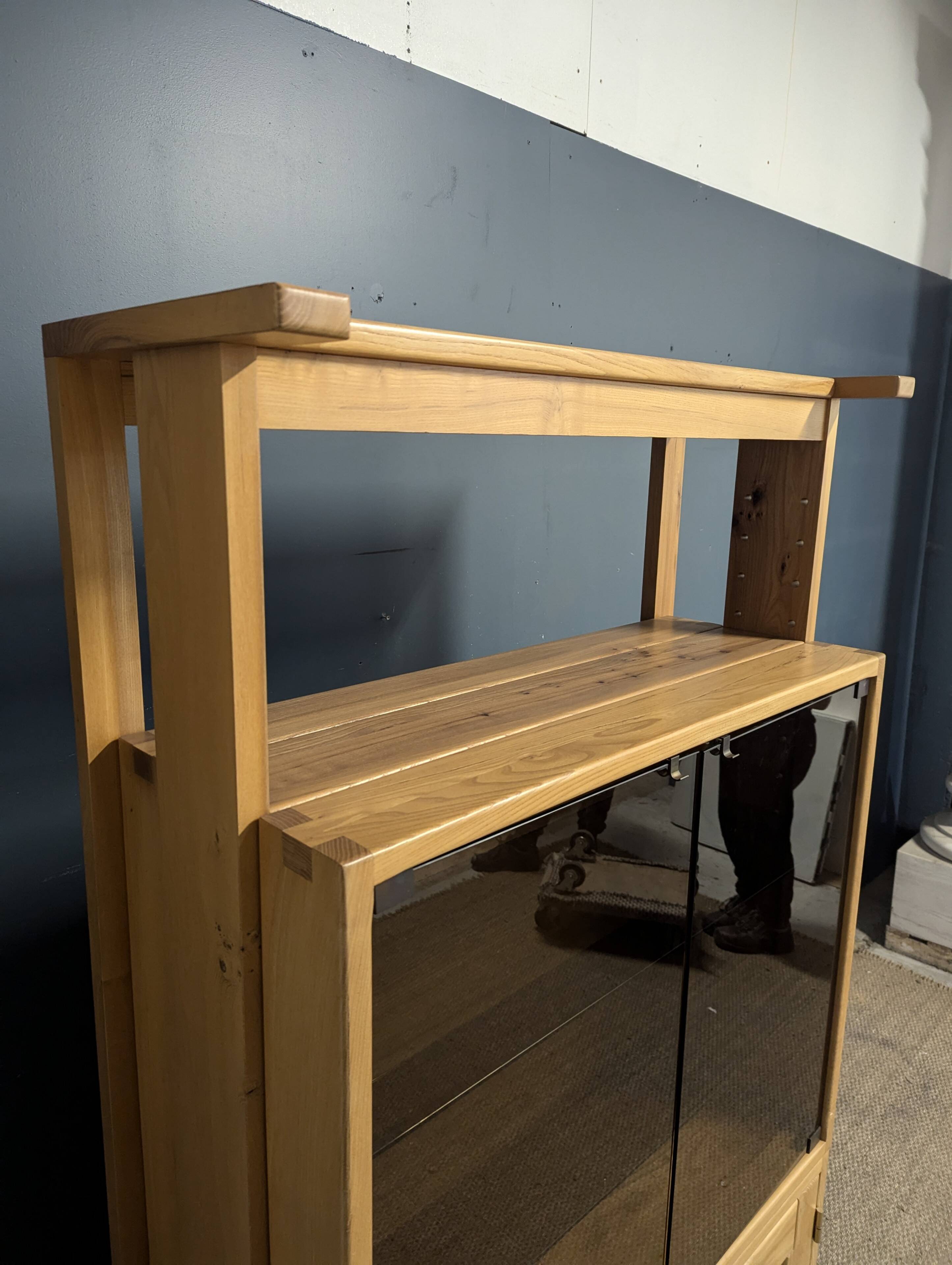 Glass storage cabinet