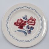 6 dessert plates Digoin Sarreguemines décor Cannes diameter 20.3 cm