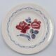 6 dessert plates Digoin Sarreguemines décor Cannes diameter 20.3 cm
