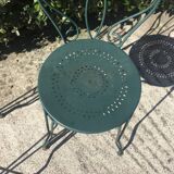 Lot de 2 chaises en fer forgé