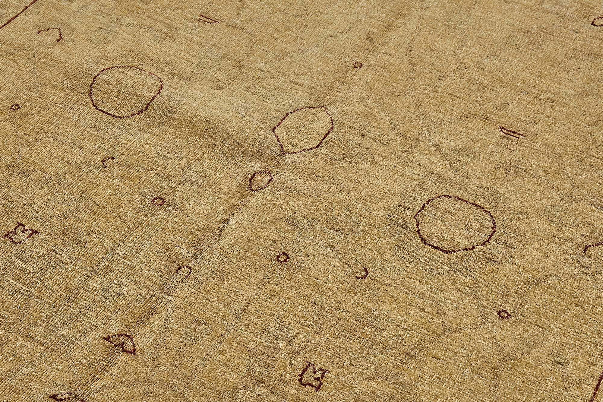 Turkish Handknotted Wool Oushak Rug 184 cm x 268 cm