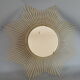 Large golden starry sun mirror vintage 70s 68cm