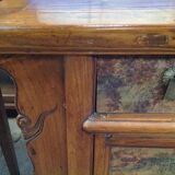 Small piece of Chinese furniture in patinated Elm wood