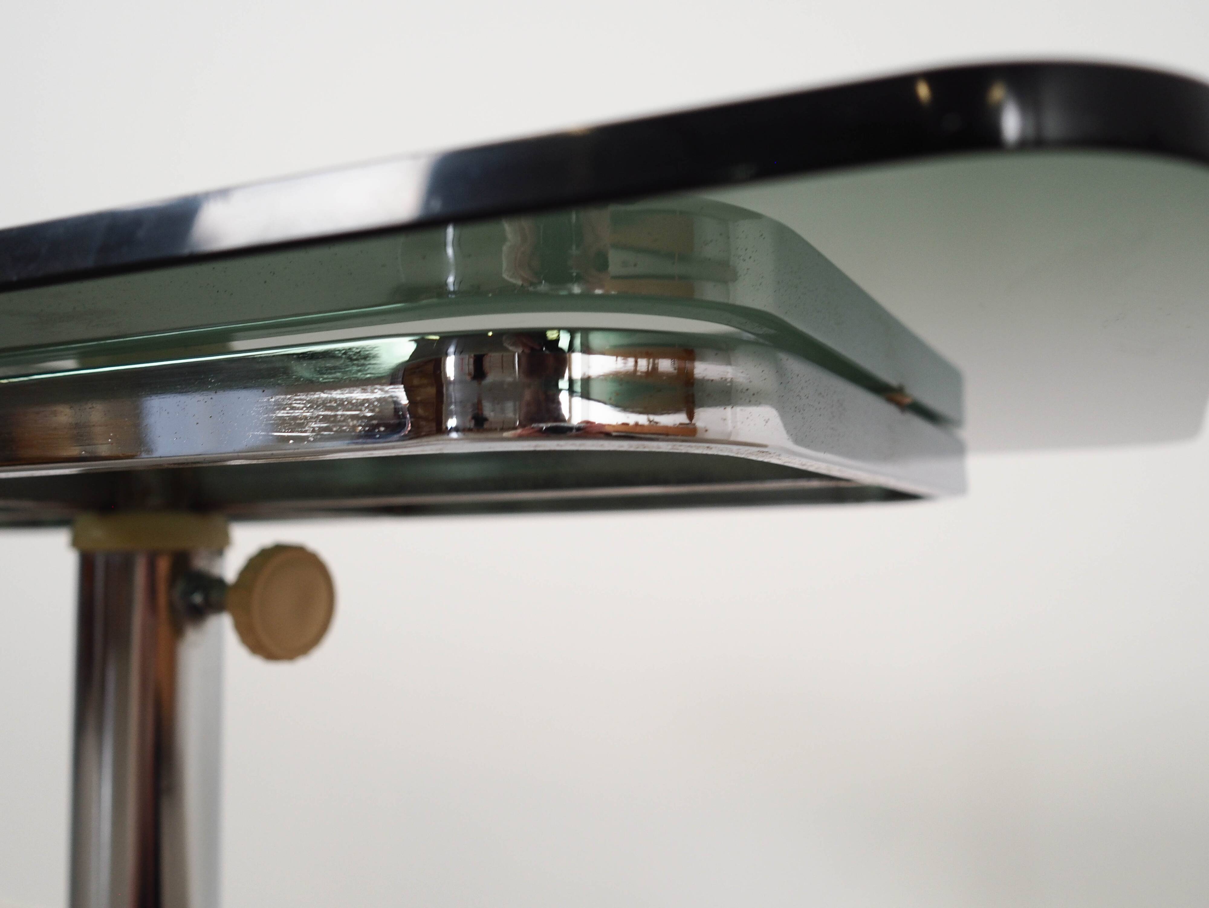 Glass coffee table, Italian design, 1970s, manufactured by Allegri