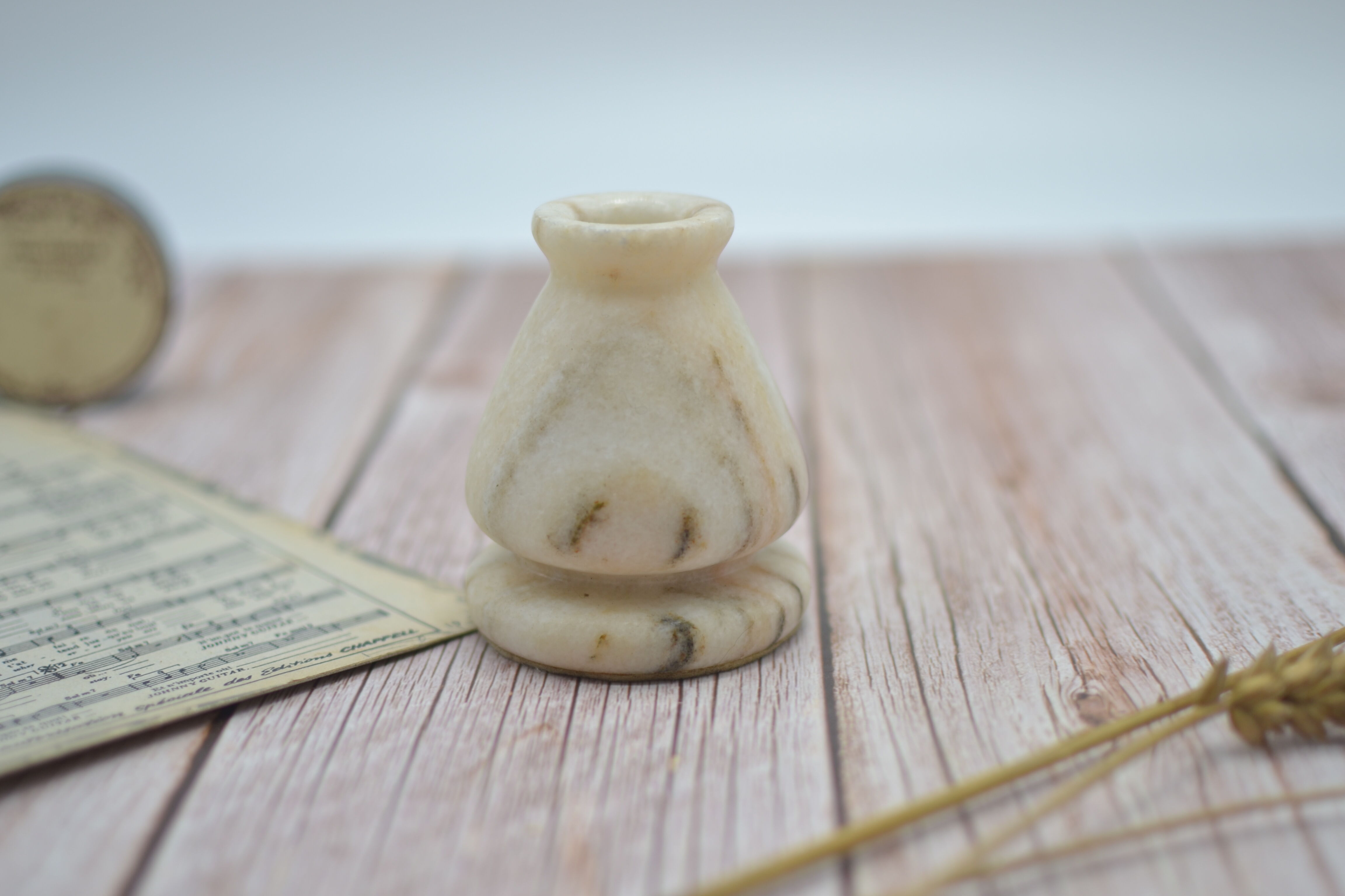 Marble candle holder