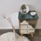 Vintage mirror bedside table