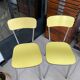 Paire de chaises formica jaune