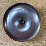 60s 70s discus wall lamp Teka Orange Space Age design aluminum metal