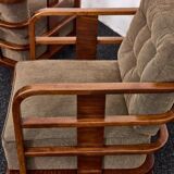 Lajos Kozma, important Art Deco  armchairs by Budapest Werkstatte, 1930s