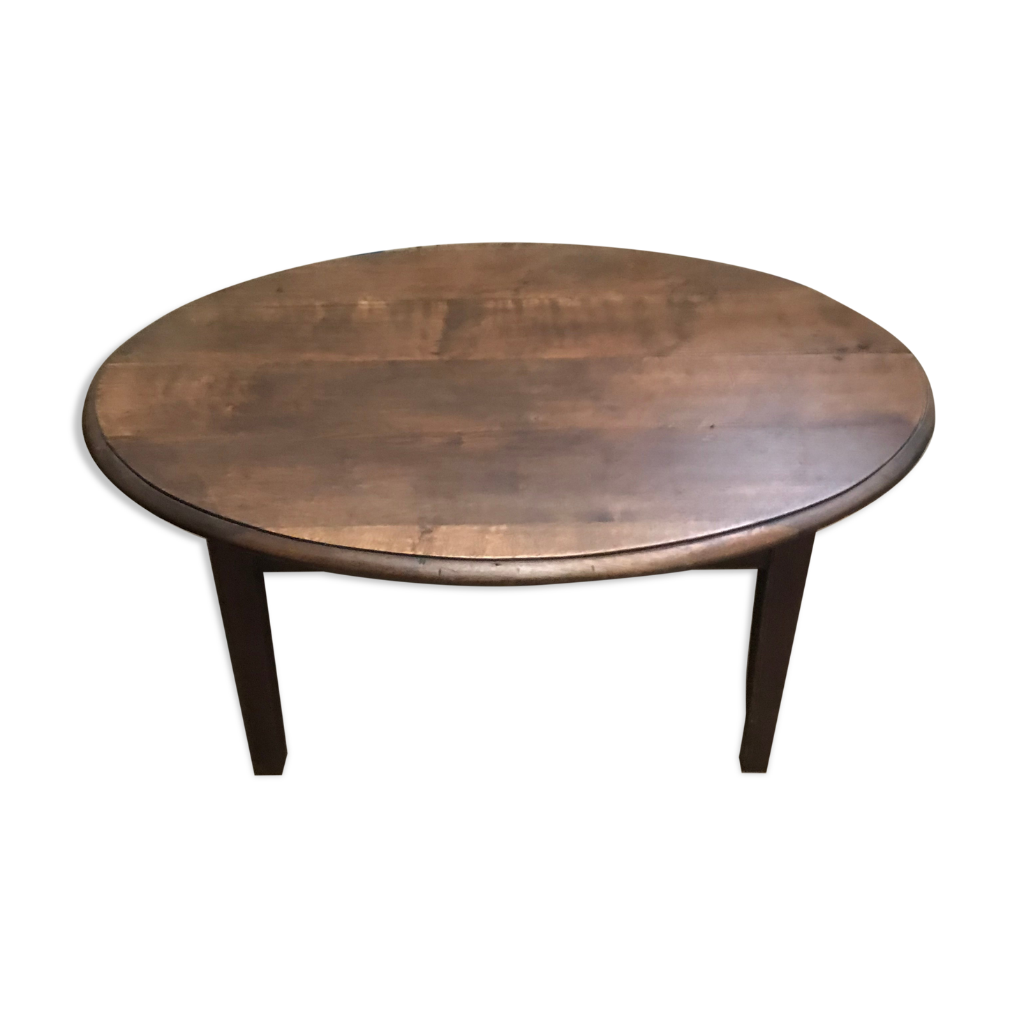 Oval coffee table in vintage oak year 40/50
