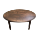 Oval coffee table in vintage oak year 40/50