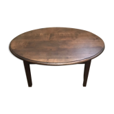 Oval coffee table in vintage oak year 40/50