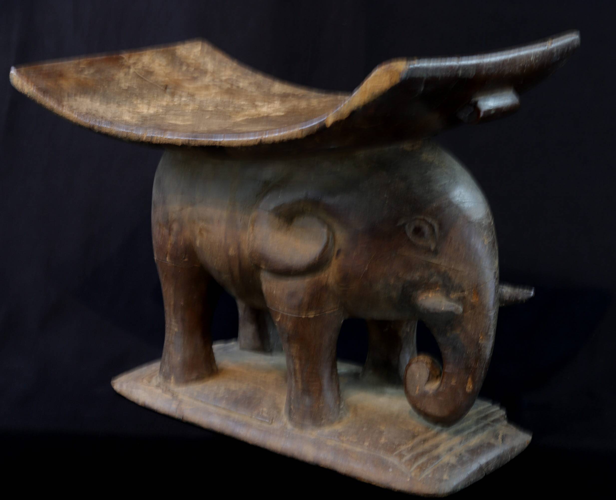 African Art - Old Akan Stool - Ivory Coast