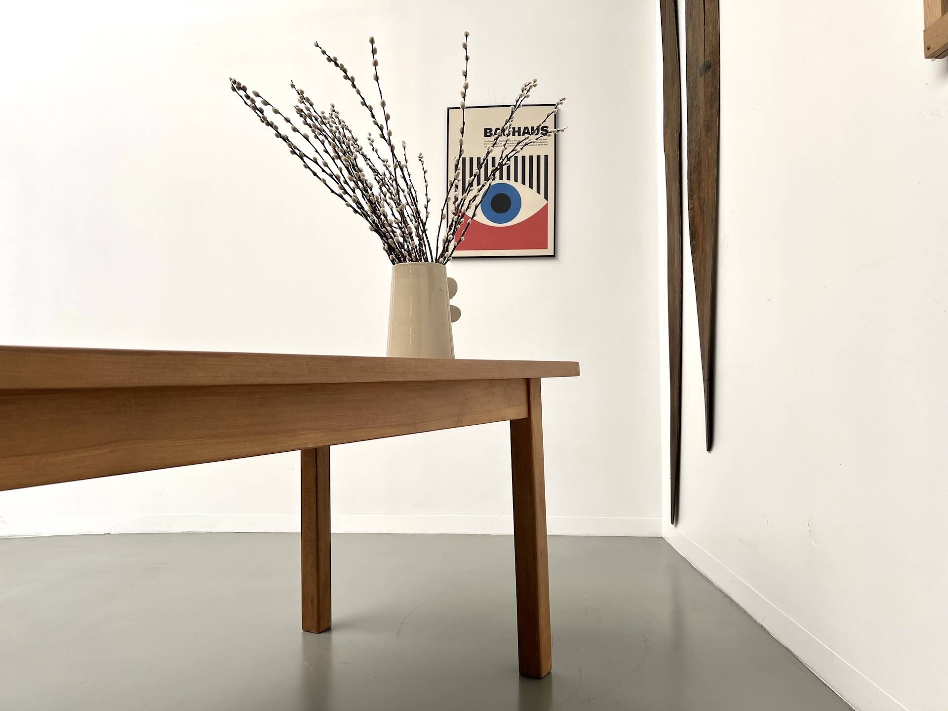 Solid beech farmhouse table