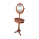 Barber's or shaving mirror on a Victorian stand. 19th century.