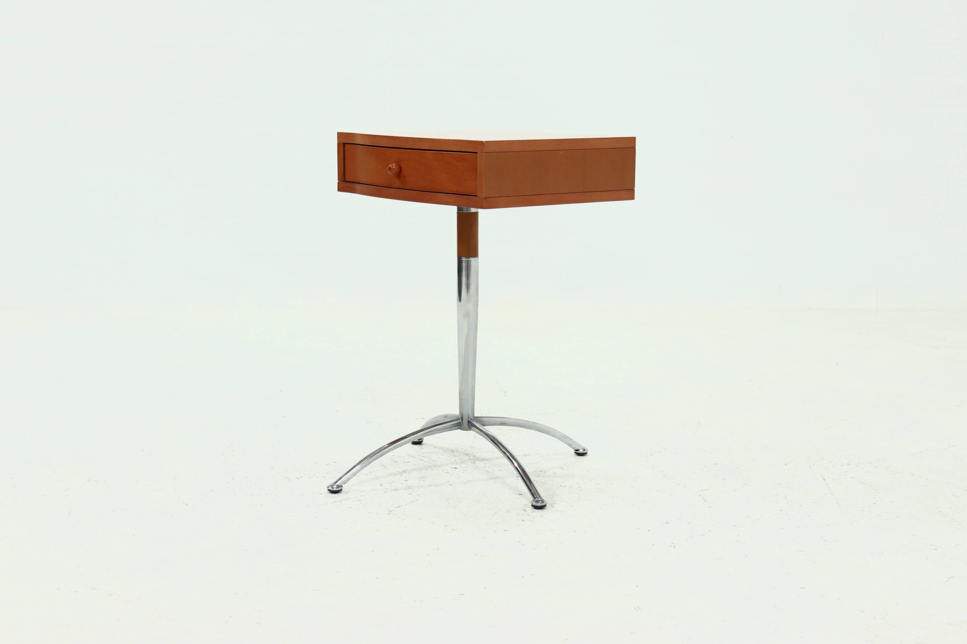 Post Modern Swivel Side Table 1990s