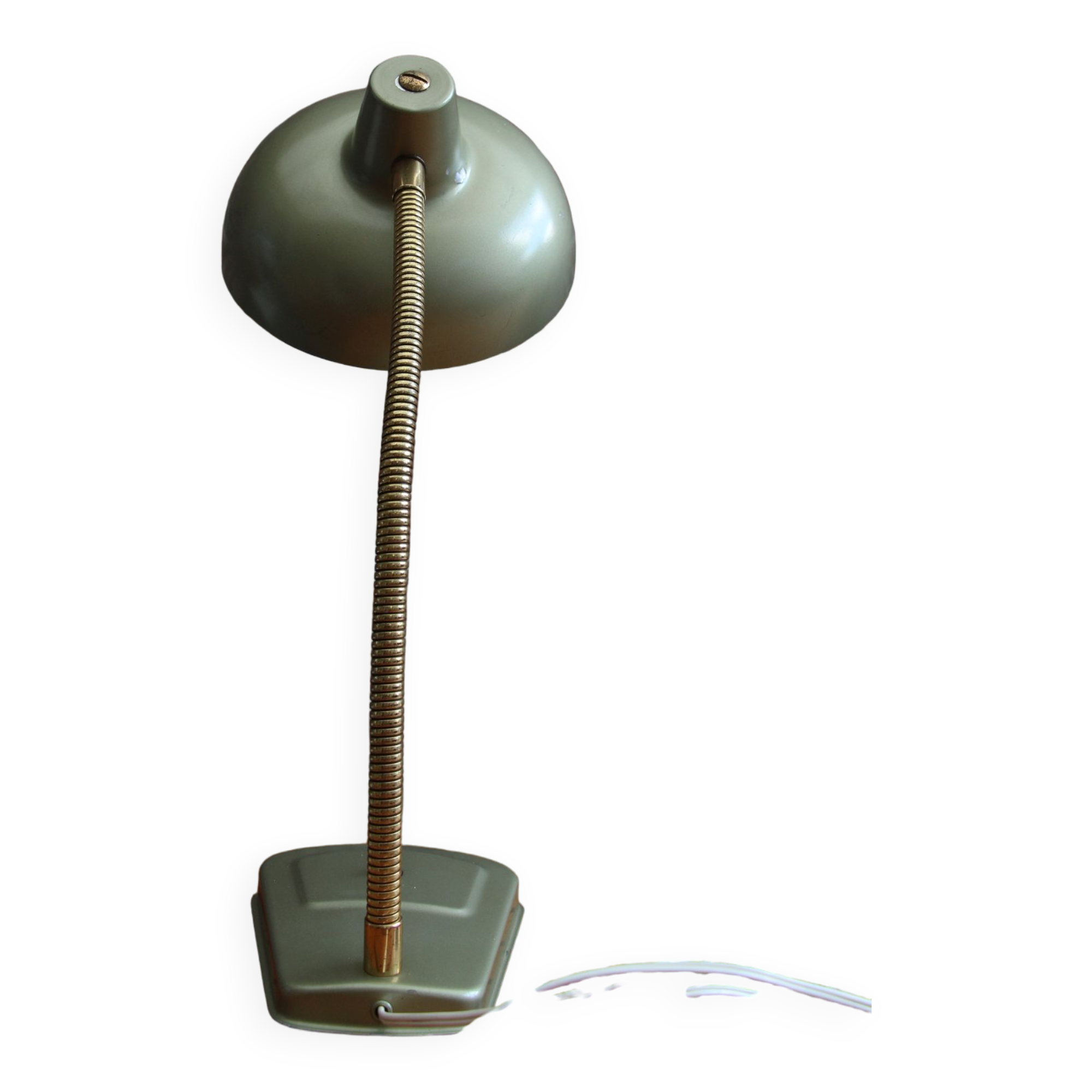 Green desk lamp 70's