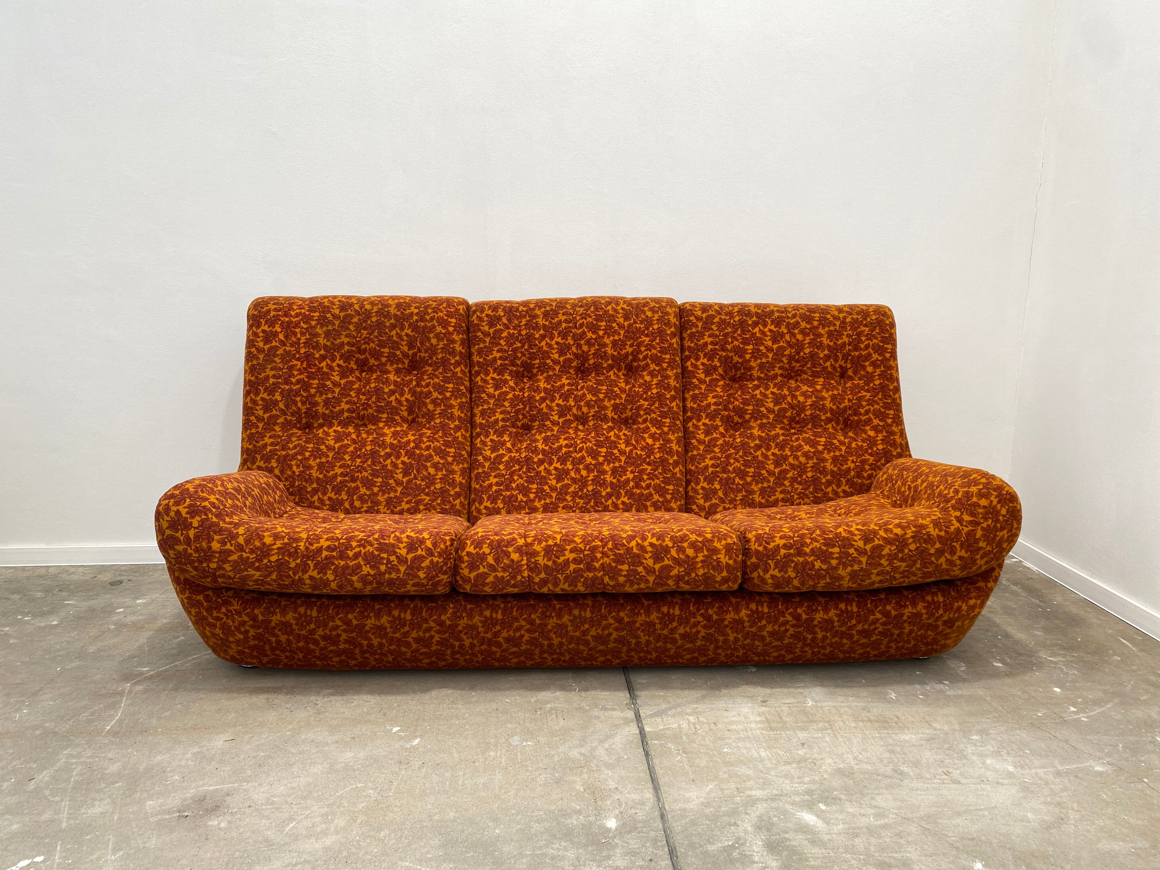 eastern bloc vintage living room set by jitona, czechoslovakia, 1970s