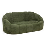 Sofa in bouclette fabric. Contemporary work.