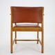 1960s Borge Mogensen Oak and Leather Desk Chair, Denmark