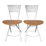 2X Vintage Folding Chairs From Fly Line (Set)
