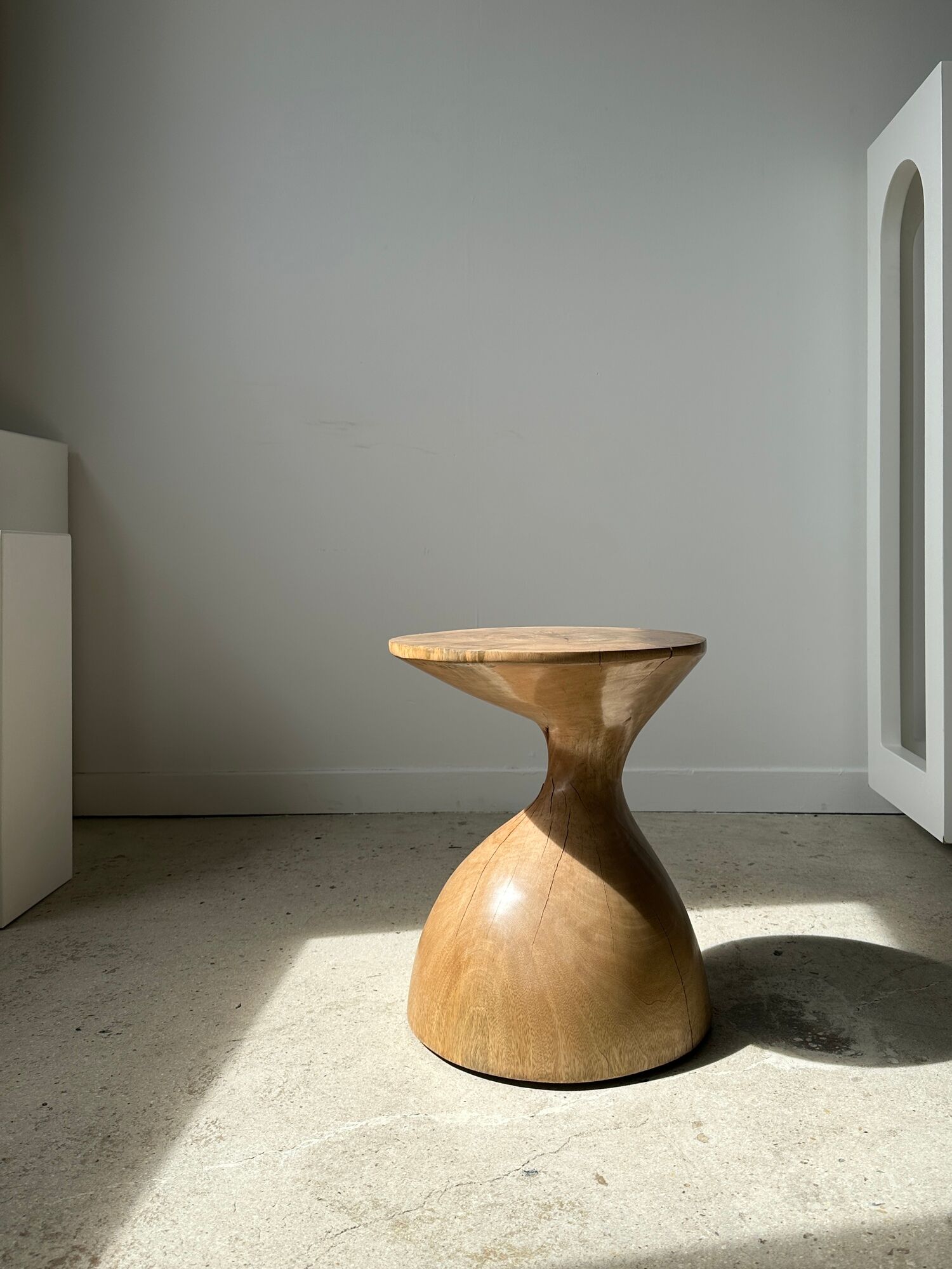 Solid wood sofa end