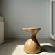 Solid wood sofa end