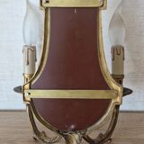 Applique double avec miroir