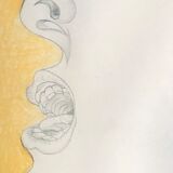 Picasso, reproduction "woman's head" preparatory drawing Guernica