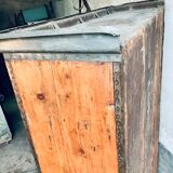 Wood and zinc cabinet