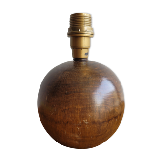 Wooden ball lamp foot 70s