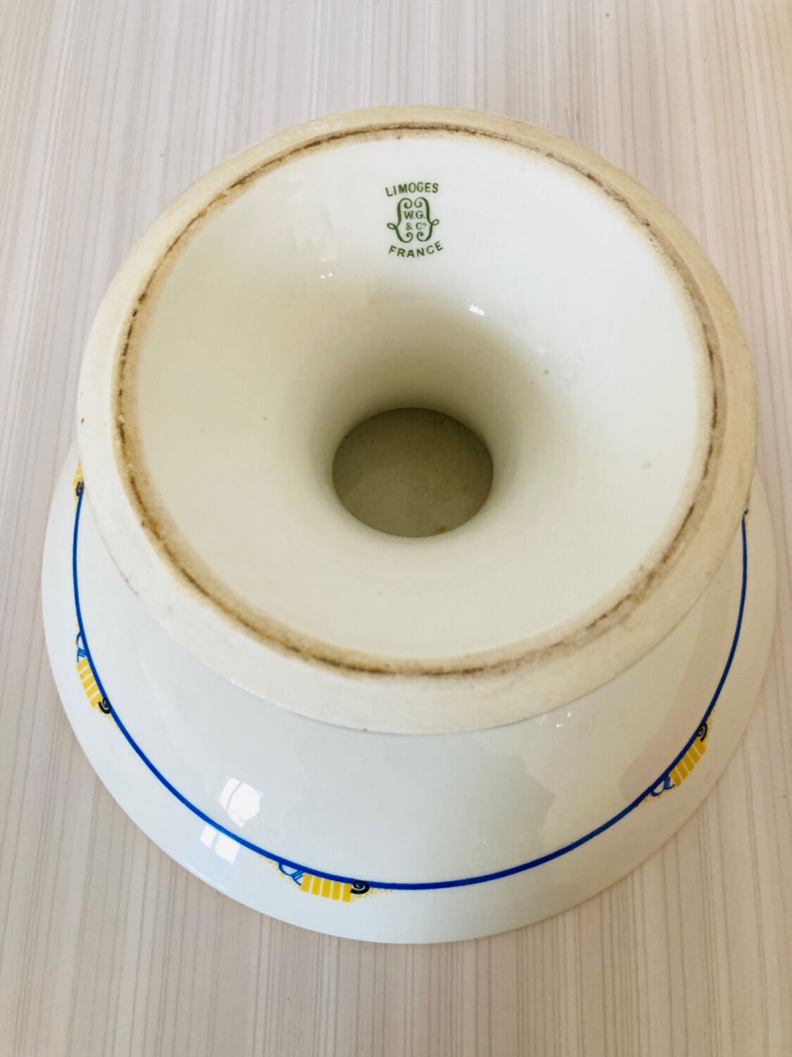 Limoges porcelain cake display w Guerin &cie