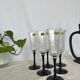 Six vintage champagne glasses Luminarc Octime 70s-80s