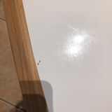 Coffee table small red edition white lacquer