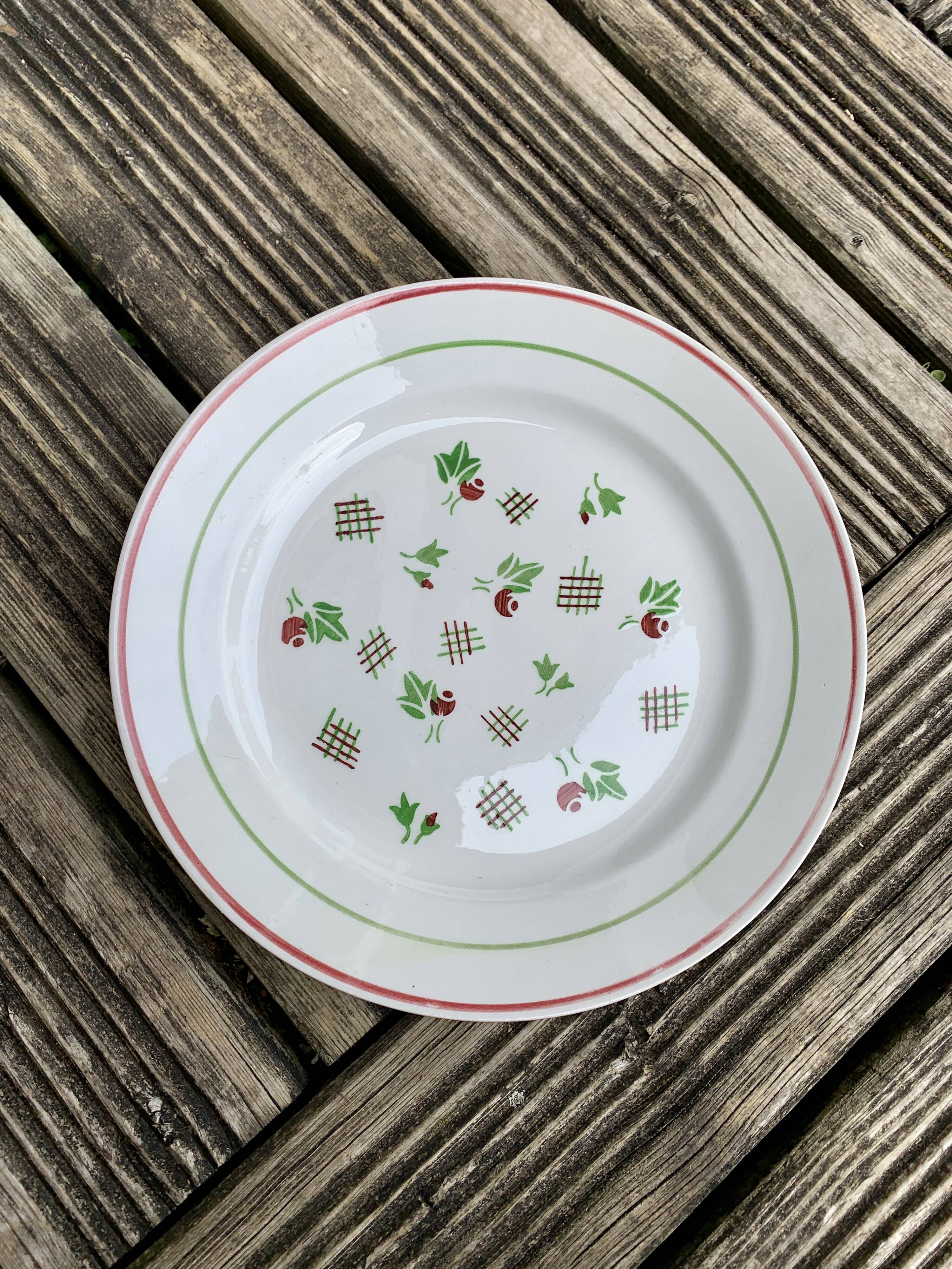 Vintage plates from Lunéville