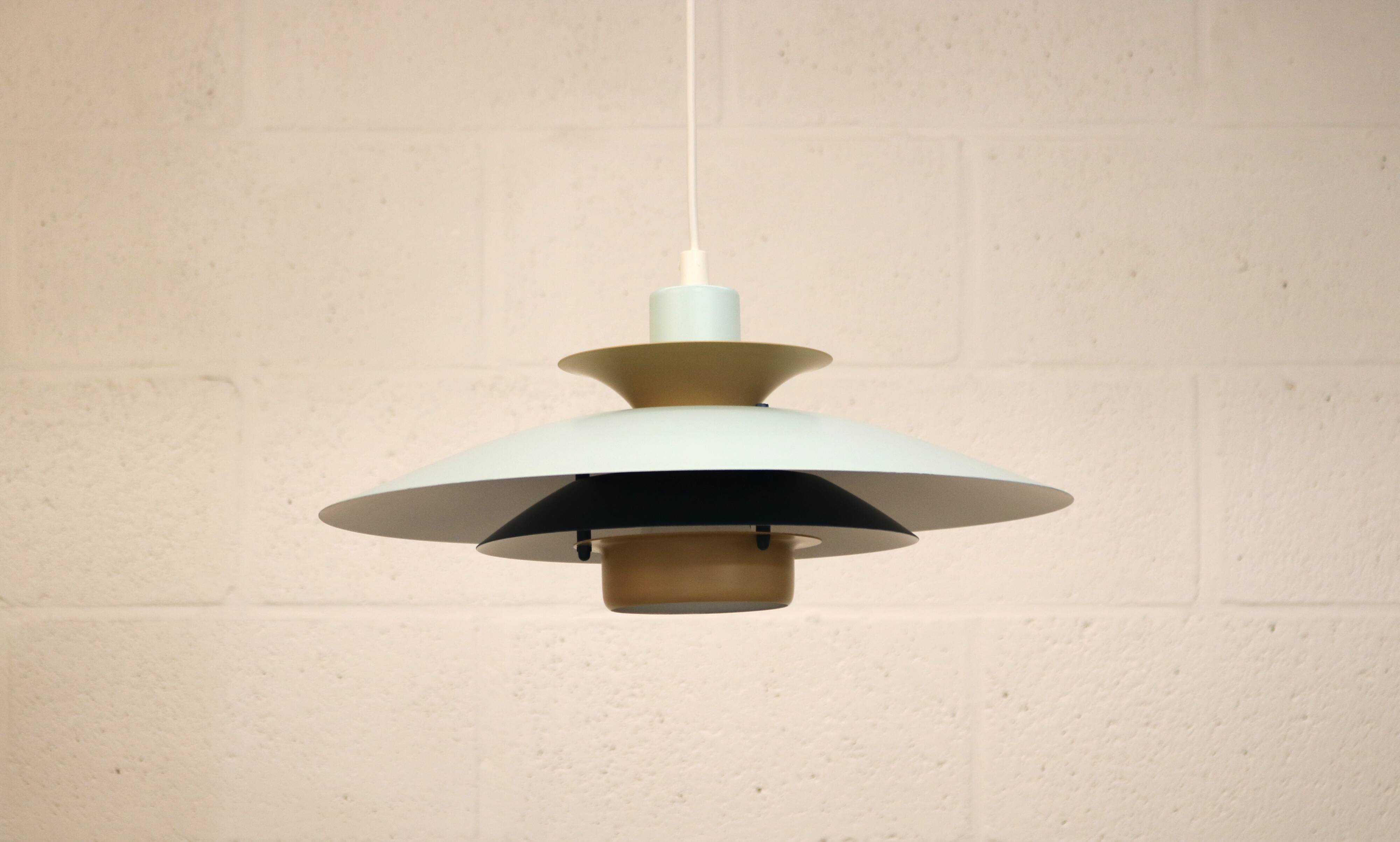 Vintage Jeka Metaltryk Volga Lamp: Fully restored - Danish Modern Design