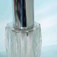 Vintage chrome and glass suspension, space age cascade lamp.