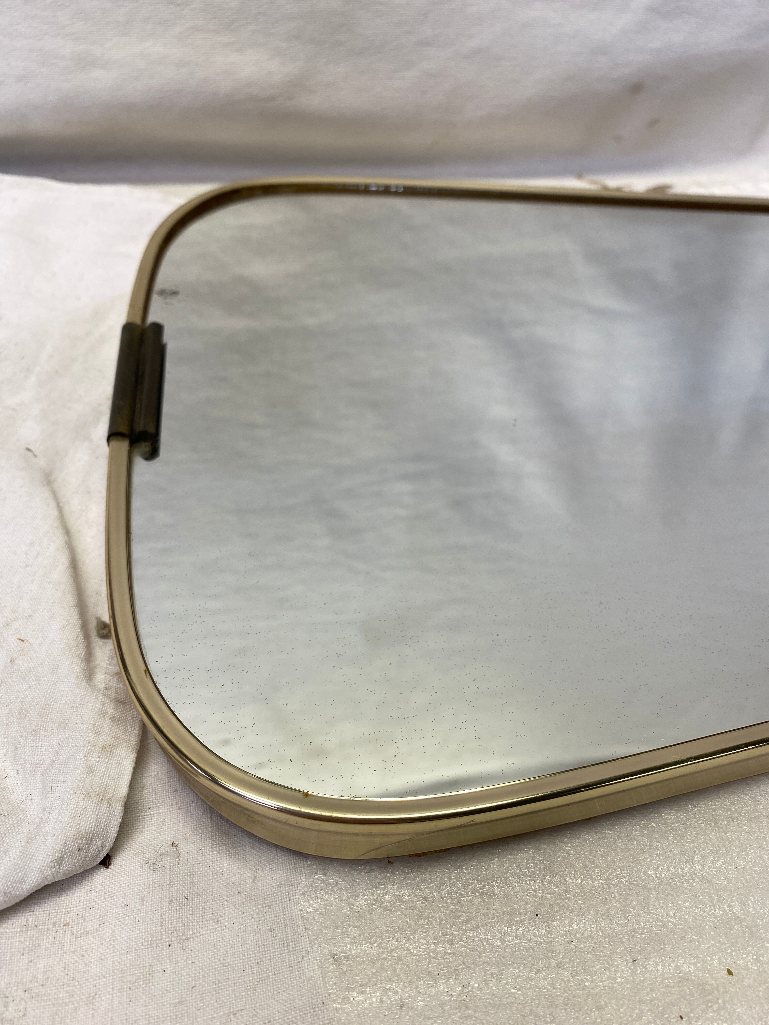 Vintage free-form mirror - 50x25cm