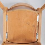 Set of 6 vintage chairs in thermoformed wood